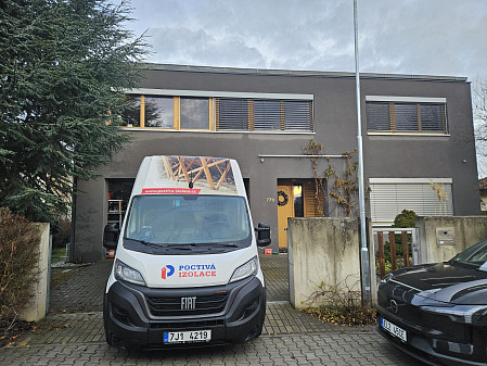 Izolace stropu zděného rodinného domu v Horoměřicích